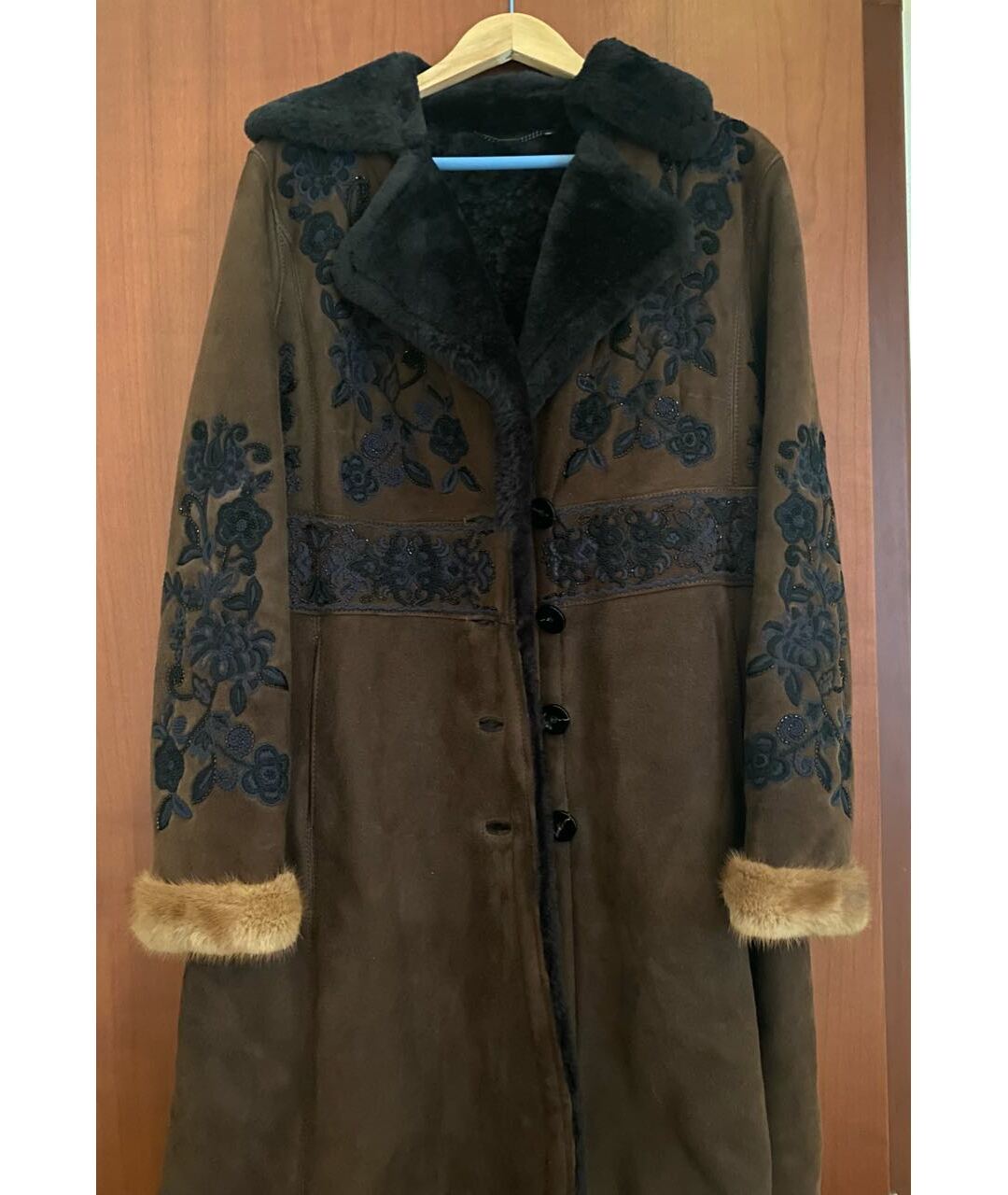 BOGNER Коричневая меховая шуба, фото 9