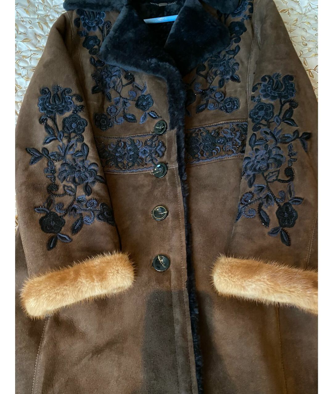 BOGNER Коричневая меховая шуба, фото 7