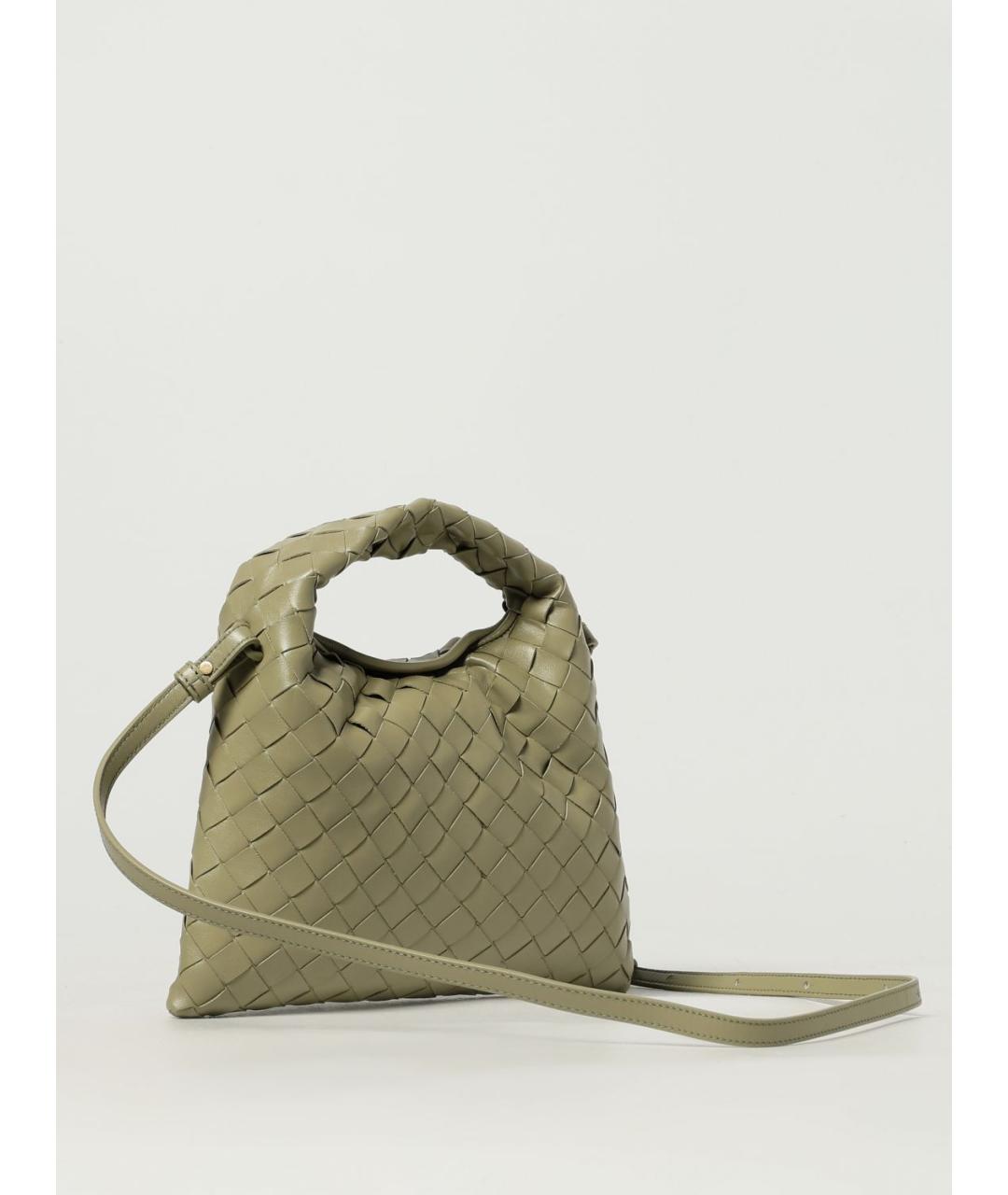 BOTTEGA VENETA Бежевая кожаная сумка с короткими ручками, фото 2