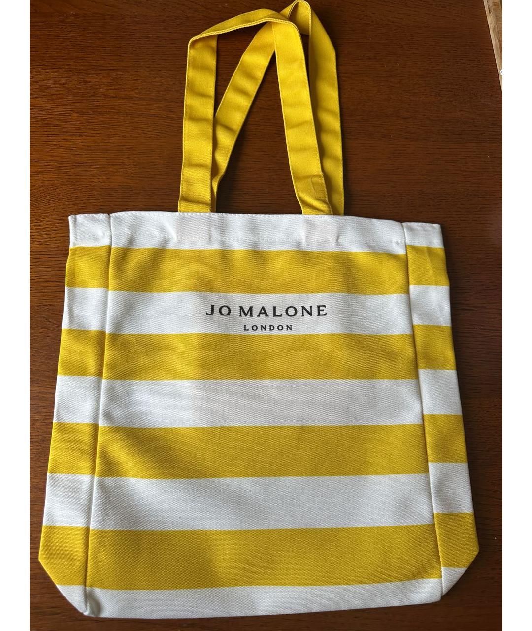 JO MALONE Желтая тканевая сумка тоут, фото 4