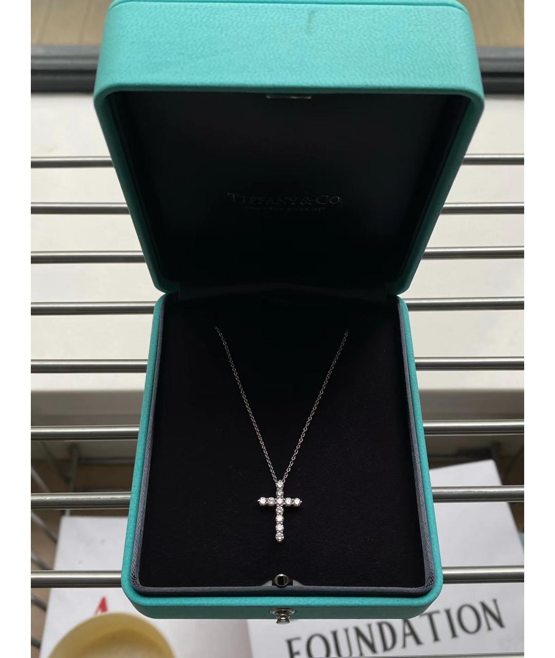 TIFFANY&CO Серебряное колье из белого золота, фото 2