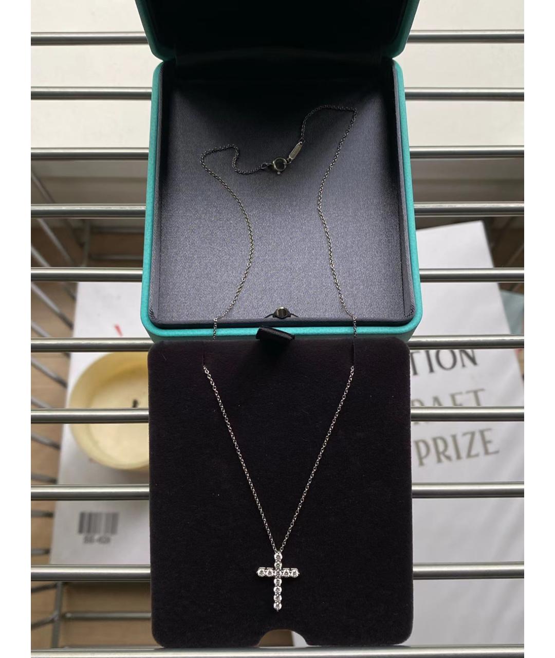 TIFFANY&CO Серебряное колье из белого золота, фото 5