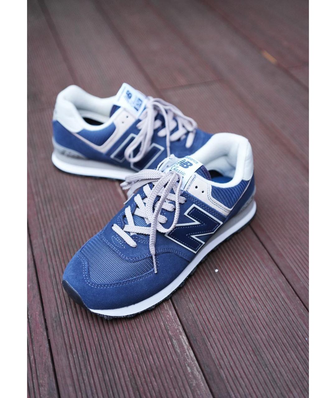 NEW BALANCE Синие низкие кроссовки / кеды, фото 3