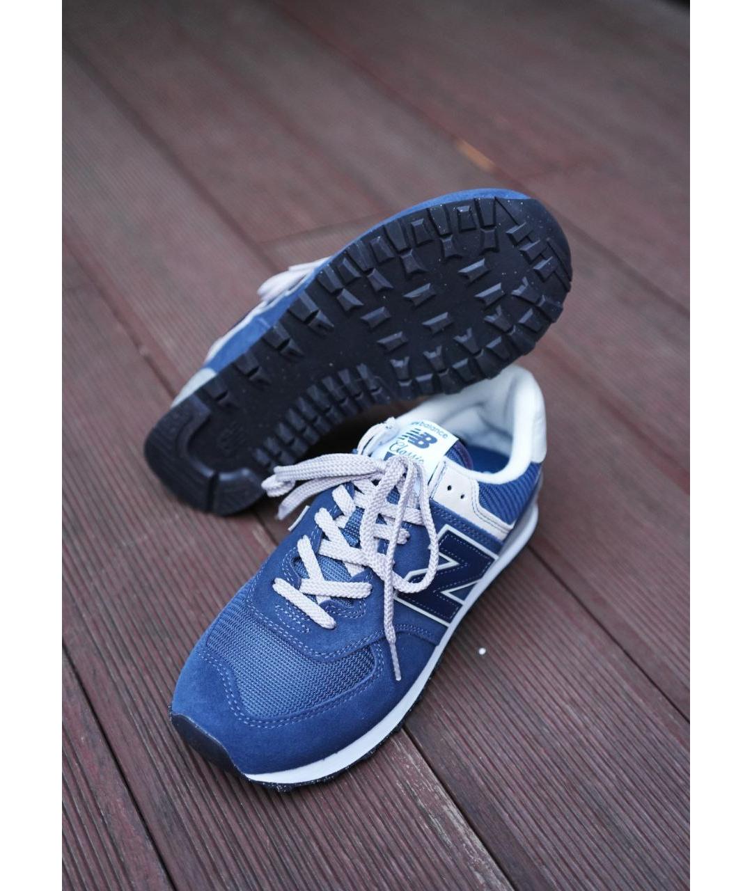 NEW BALANCE Синие низкие кроссовки / кеды, фото 5