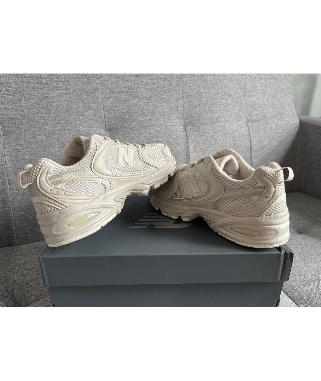 NEW BALANCE Бежевые низкие кроссовки / кеды, фото 3