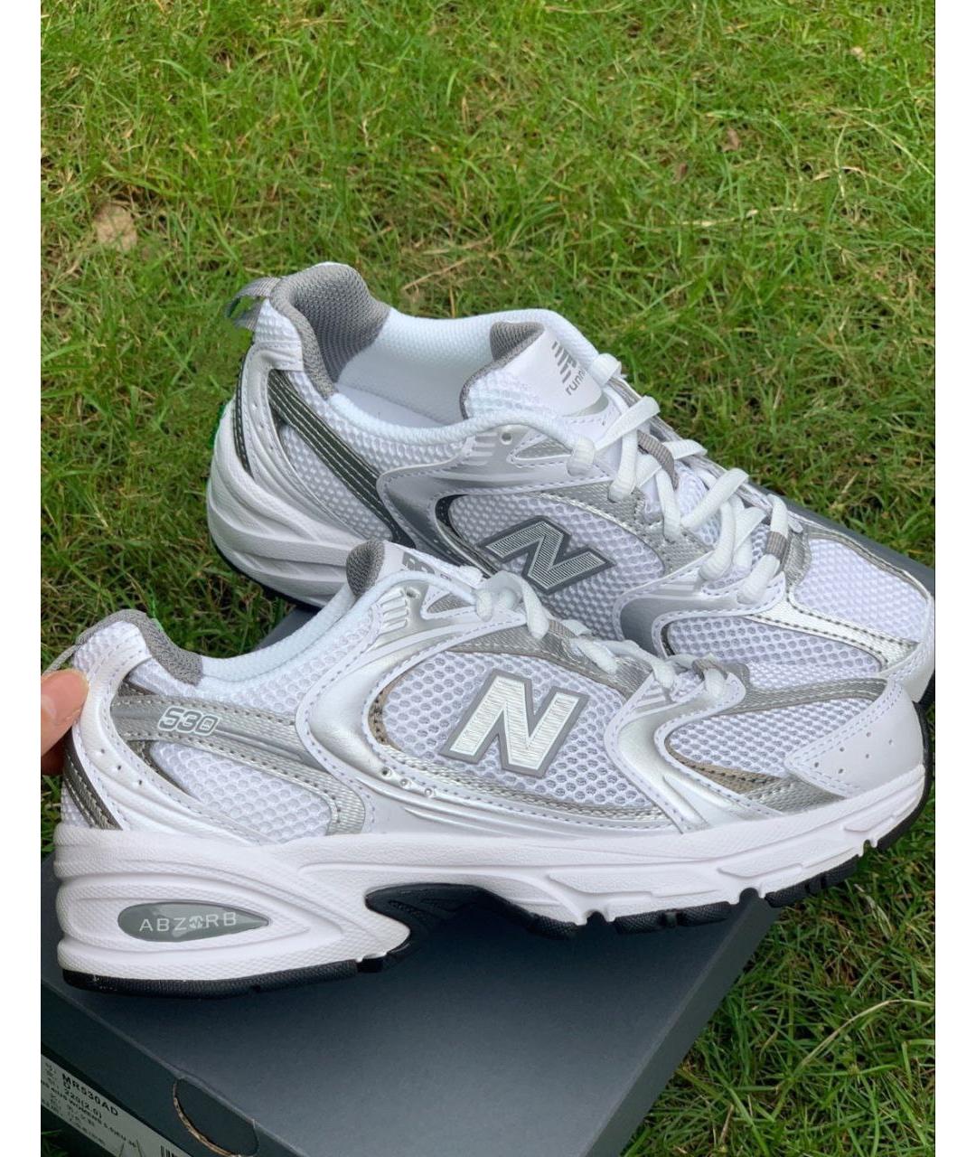 NEW BALANCE Серебряные кроссовки, фото 3