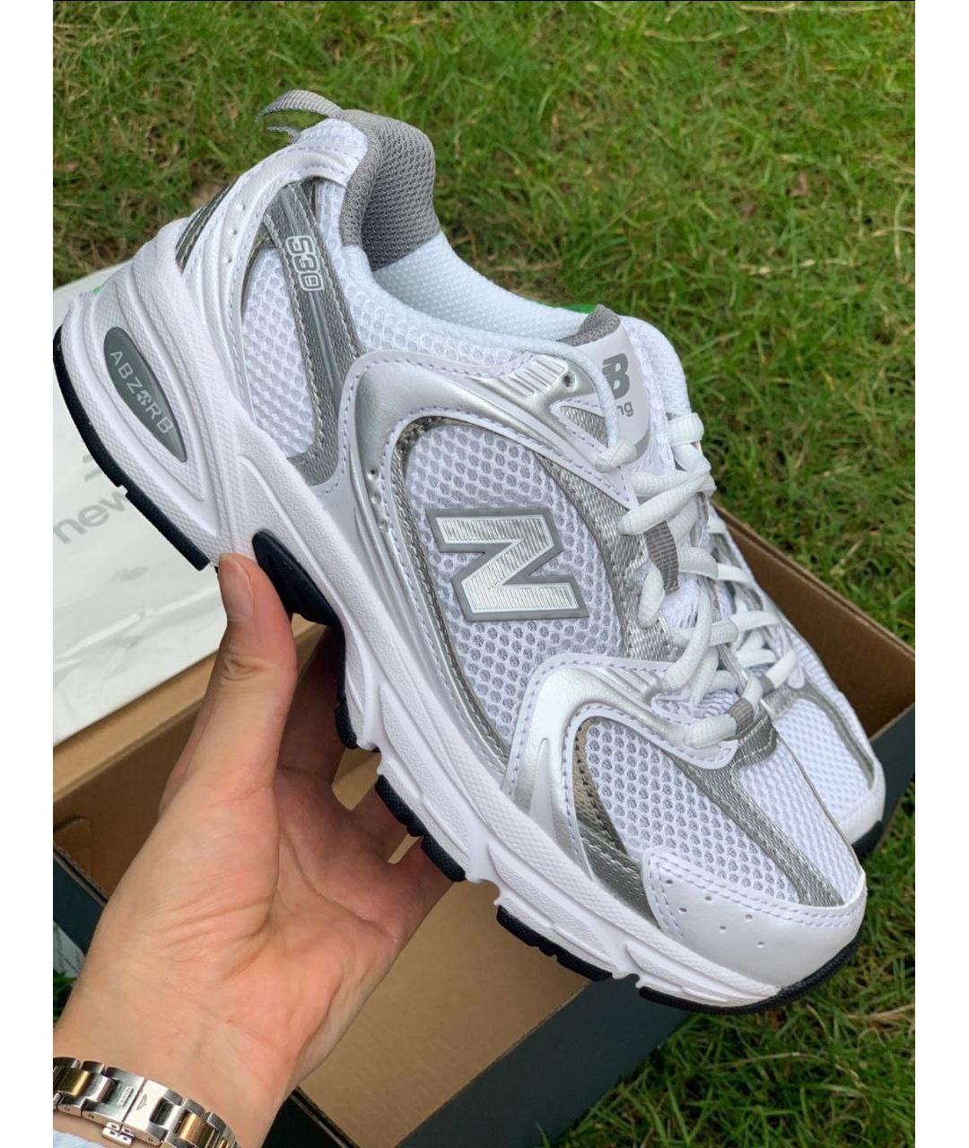 NEW BALANCE Серебряные кроссовки, фото 7