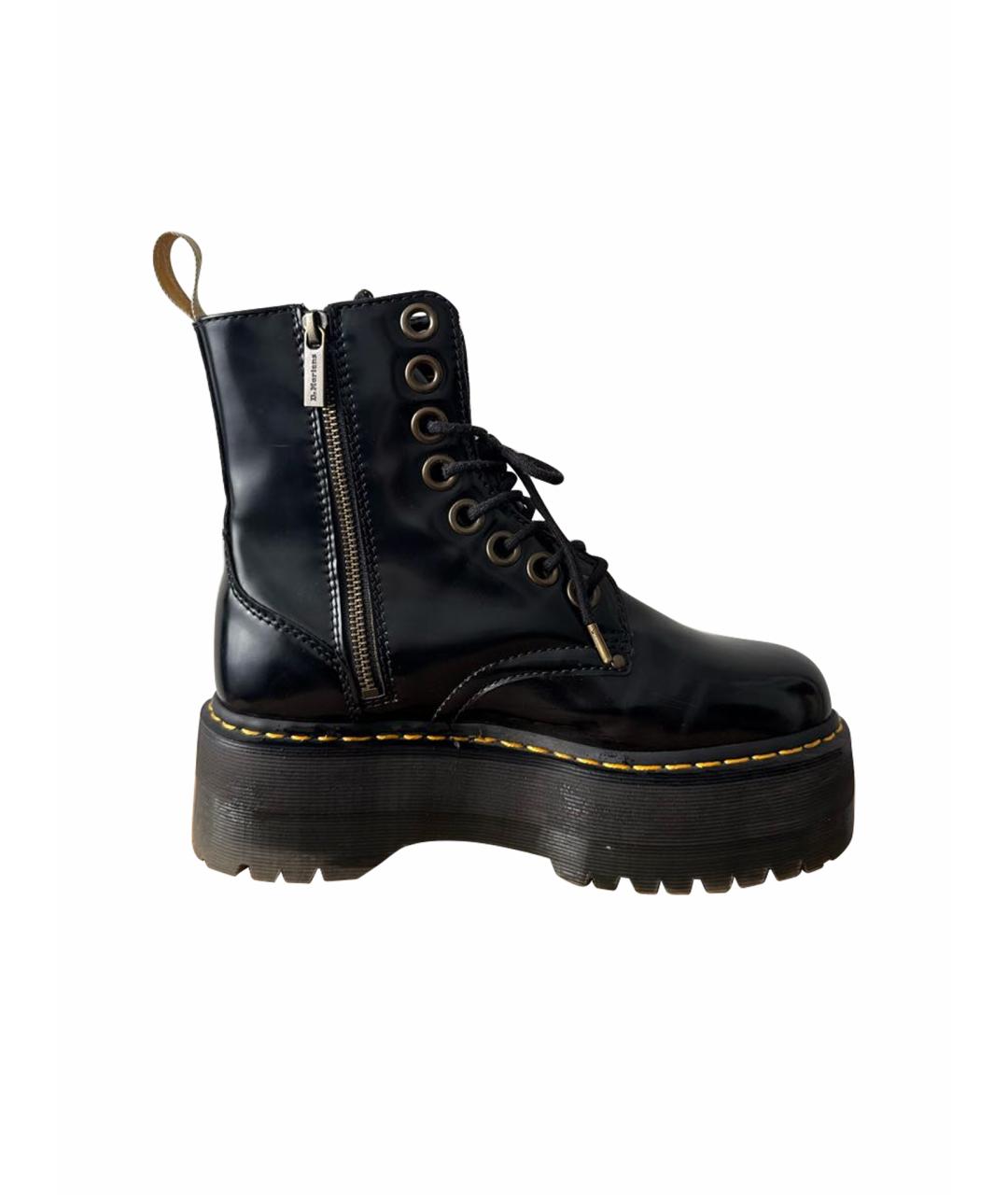 DR. MARTENS Черные ботинки из искусственной кожи, фото 1
