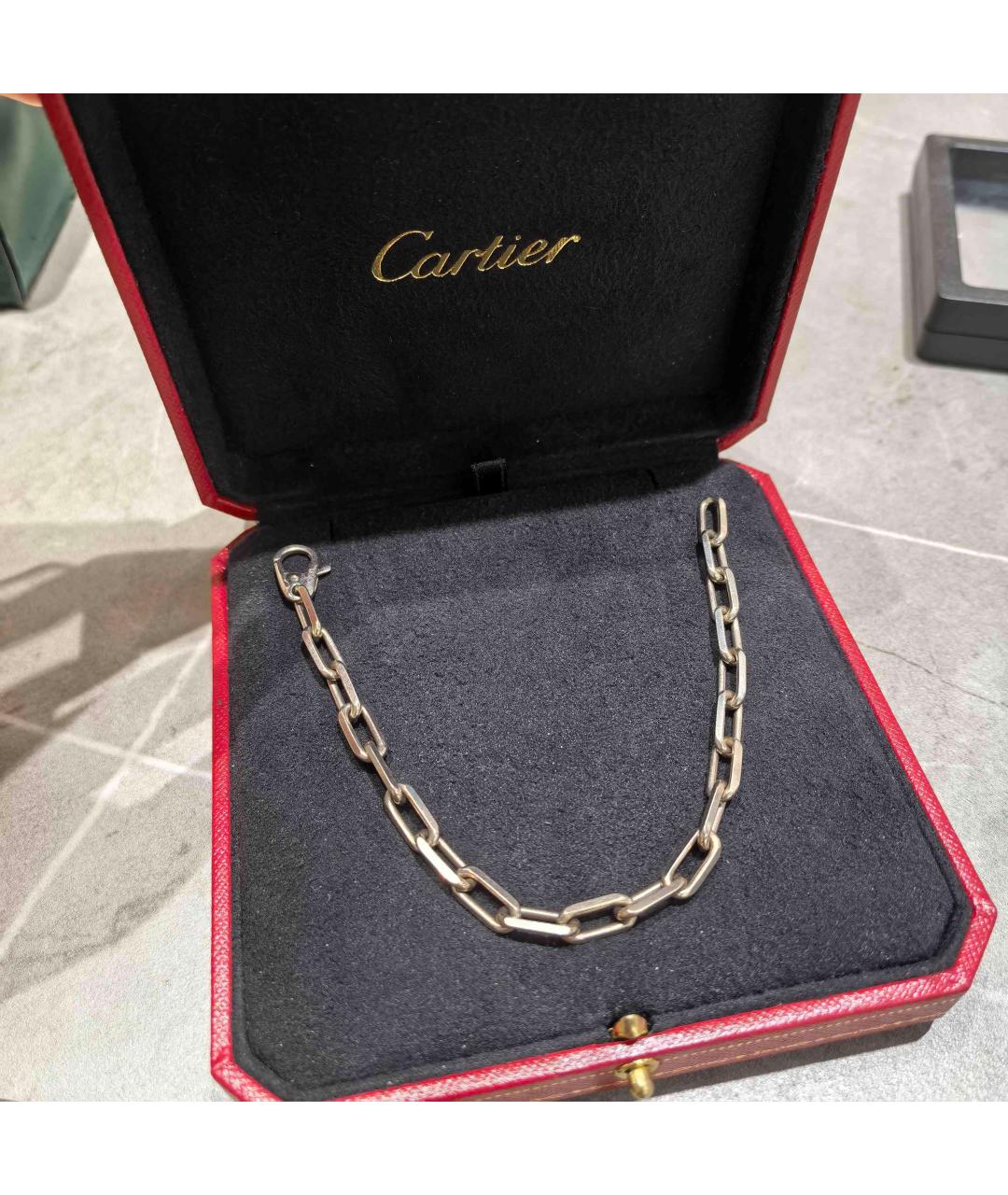 CARTIER Серебрянный браслет из белого золота, фото 3