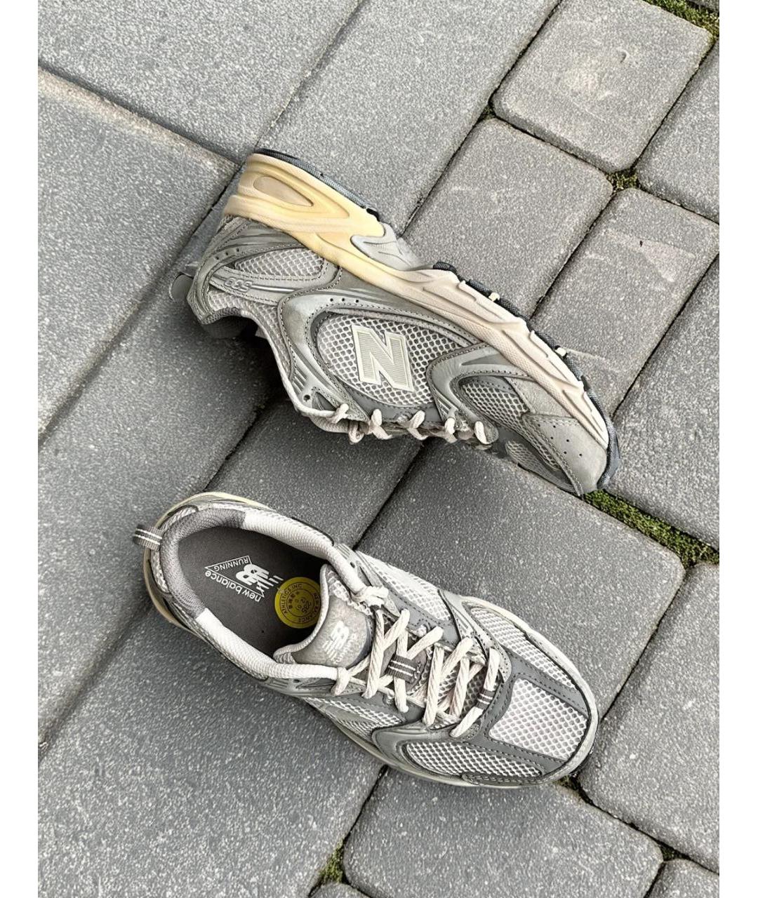 NEW BALANCE Серые низкие кроссовки / кеды, фото 6