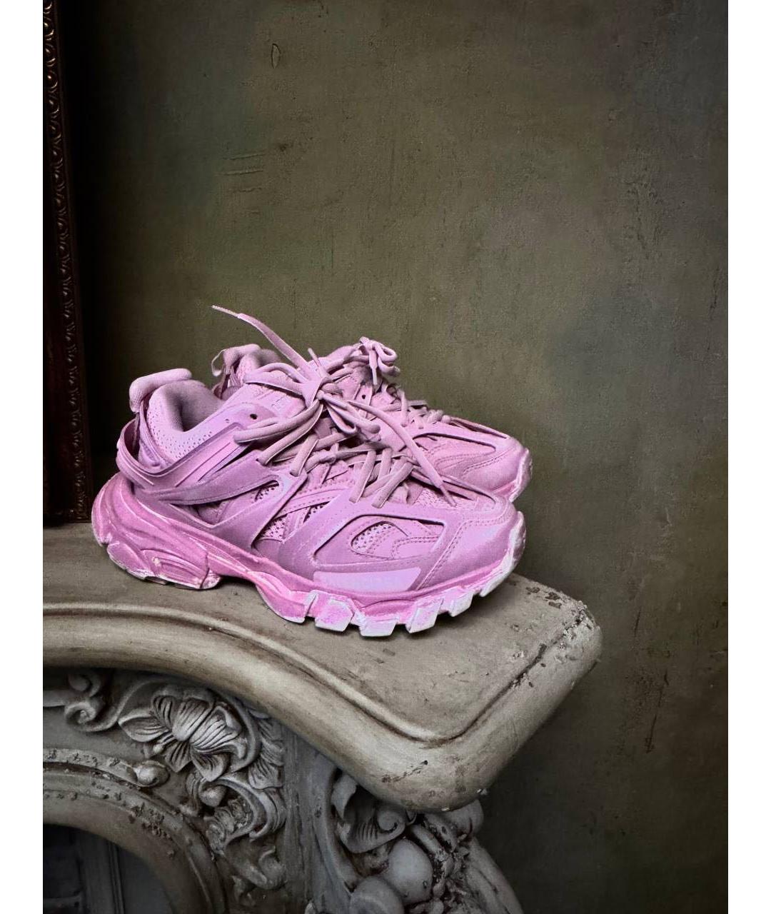 BALENCIAGA Розовые замшевые кроссовки, фото 5