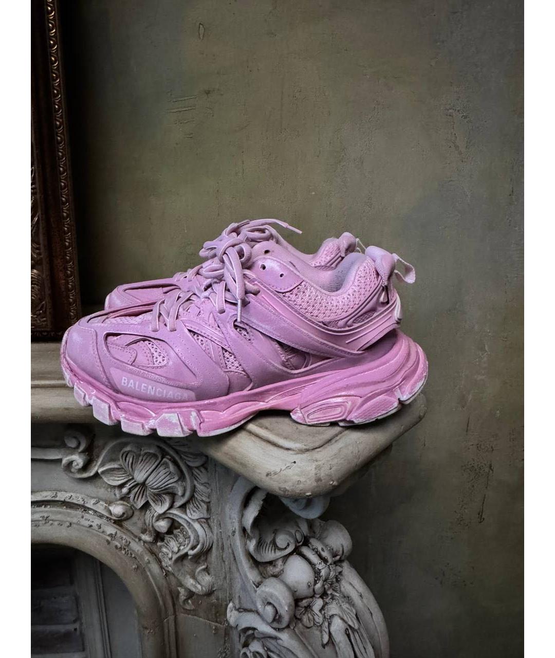 BALENCIAGA Розовые замшевые кроссовки, фото 3