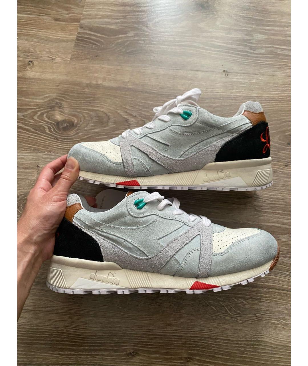 SAUCONY Голубые кожаные низкие кроссовки / кеды, фото 3