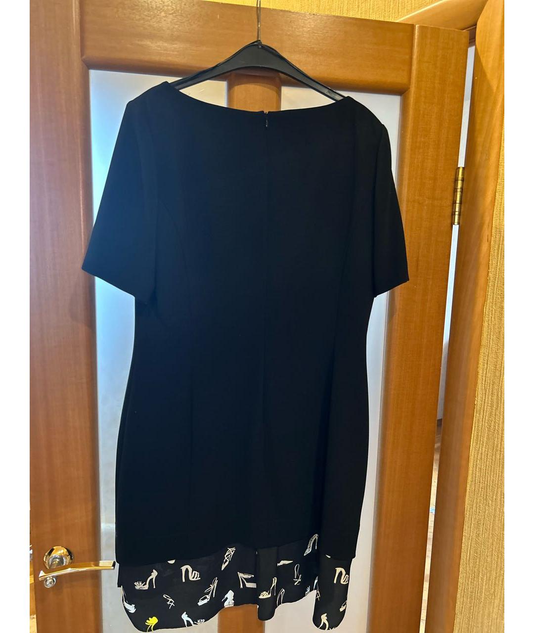 BOUTIQUE MOSCHINO Черное повседневное платье, фото 2