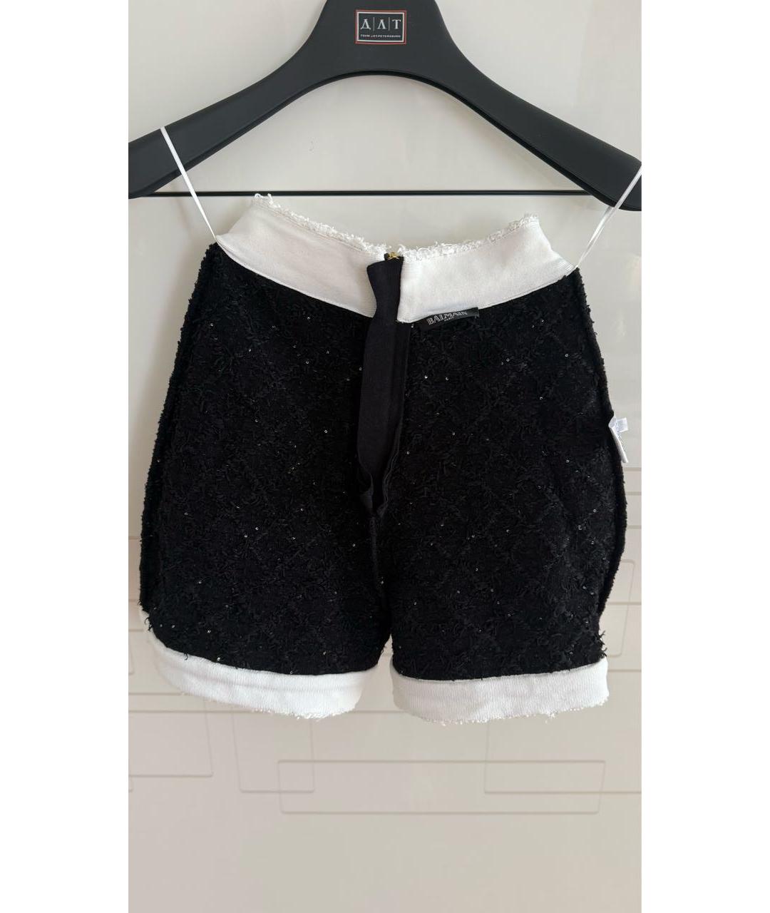 BALMAIN Черные вискозные шорты, фото 3