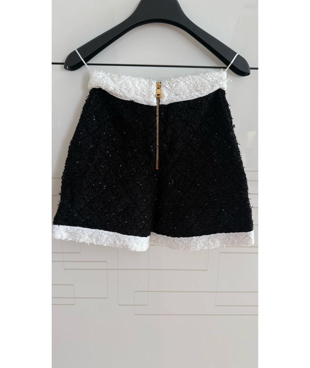 BALMAIN Черные вискозные шорты, фото 2