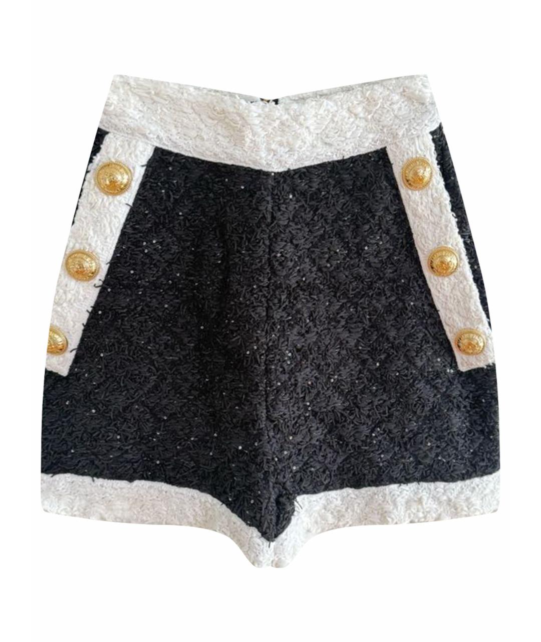 BALMAIN Черные вискозные шорты, фото 1
