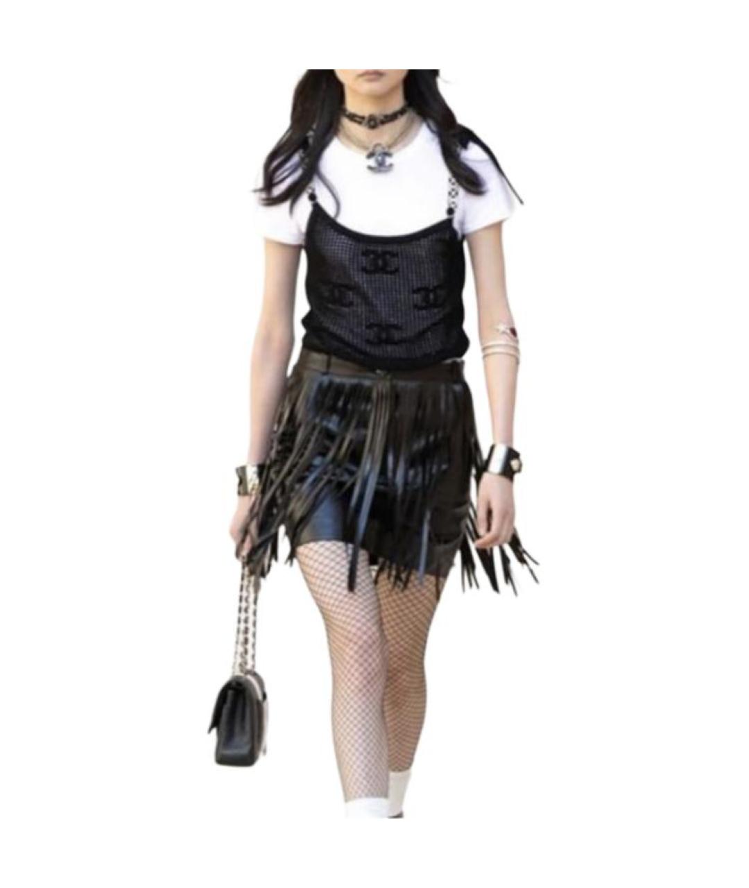 CHANEL Белая хлопковая футболка, фото 3