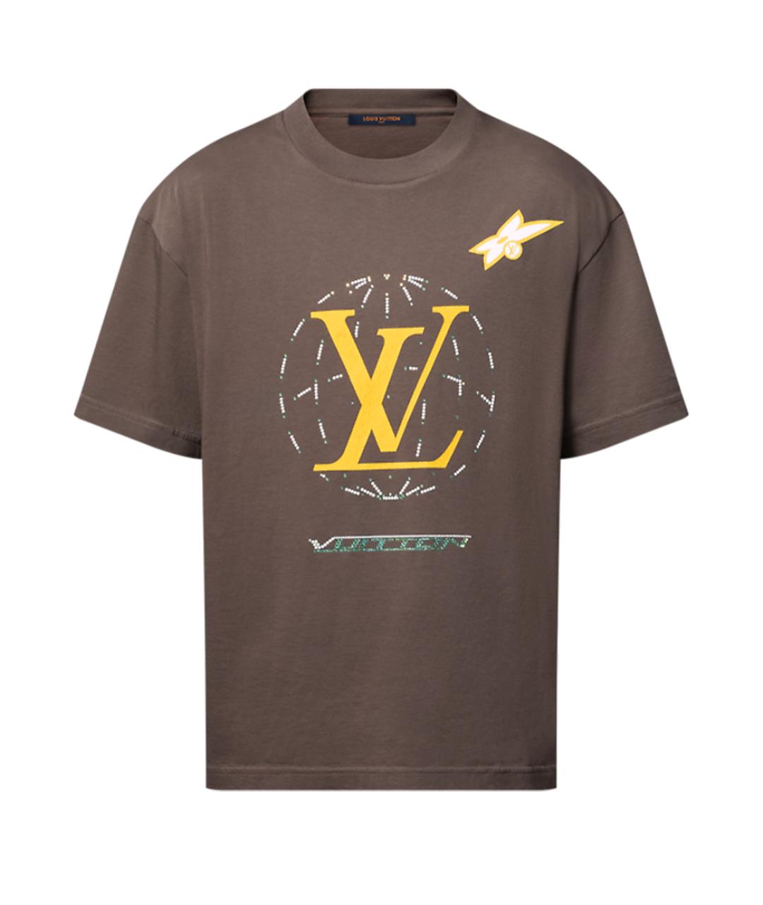 LOUIS VUITTON Коричневая футболка, фото 1