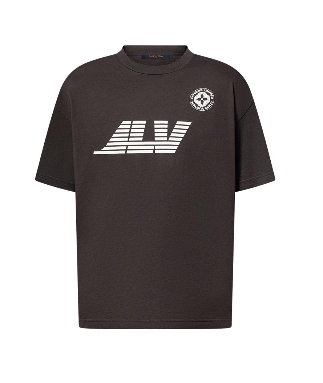 LOUIS VUITTON Коричневая футболка, фото 1