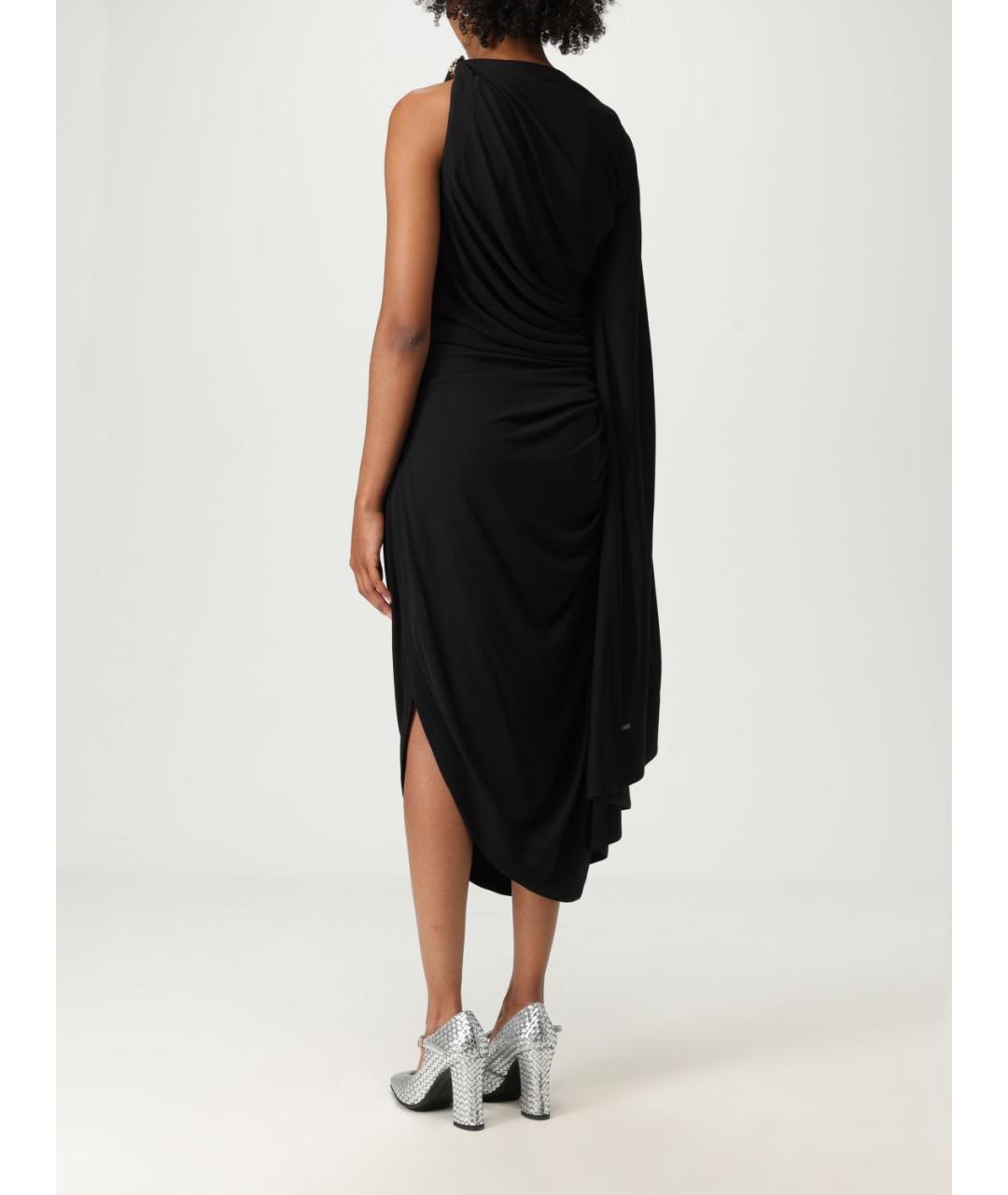 BOTTEGA VENETA Черное вискозное платье, фото 3