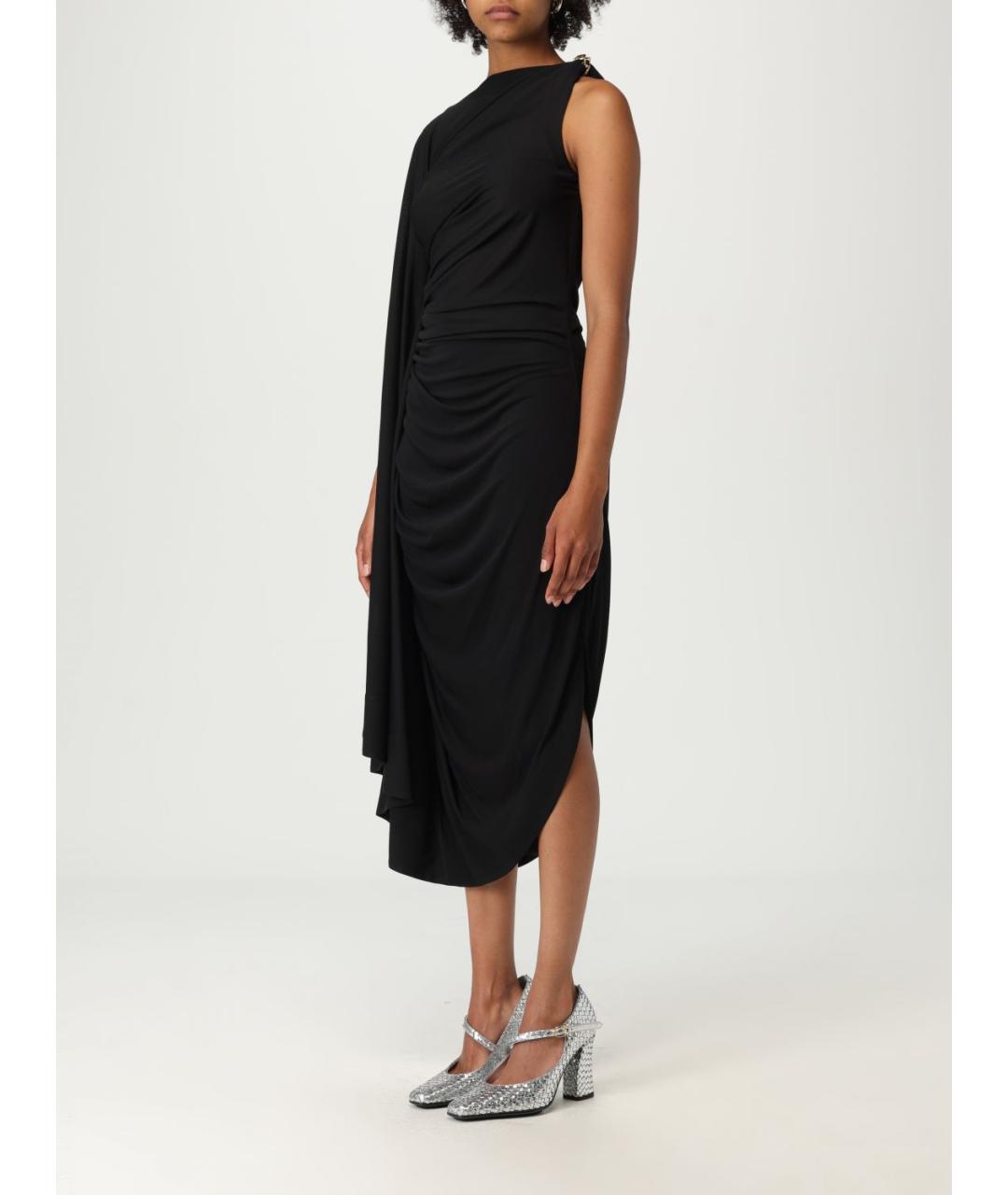 BOTTEGA VENETA Черное вискозное платье, фото 4