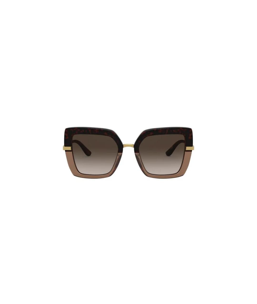 DOLCE&GABBANA Золотые солнцезащитные очки, фото 2