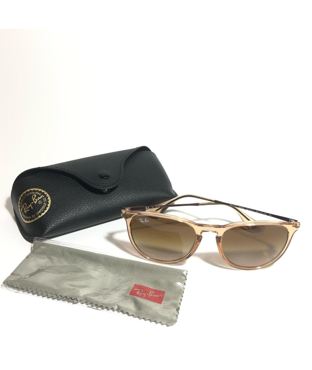 RAY BAN Коричневые солнцезащитные очки, фото 5