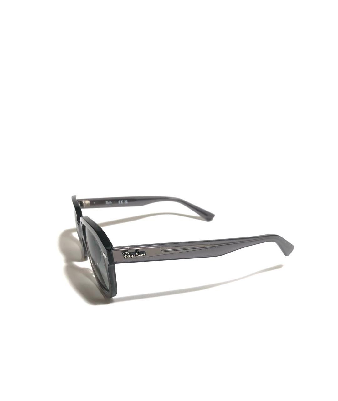 RAY BAN Антрацитовые пластиковые солнцезащитные очки, фото 2