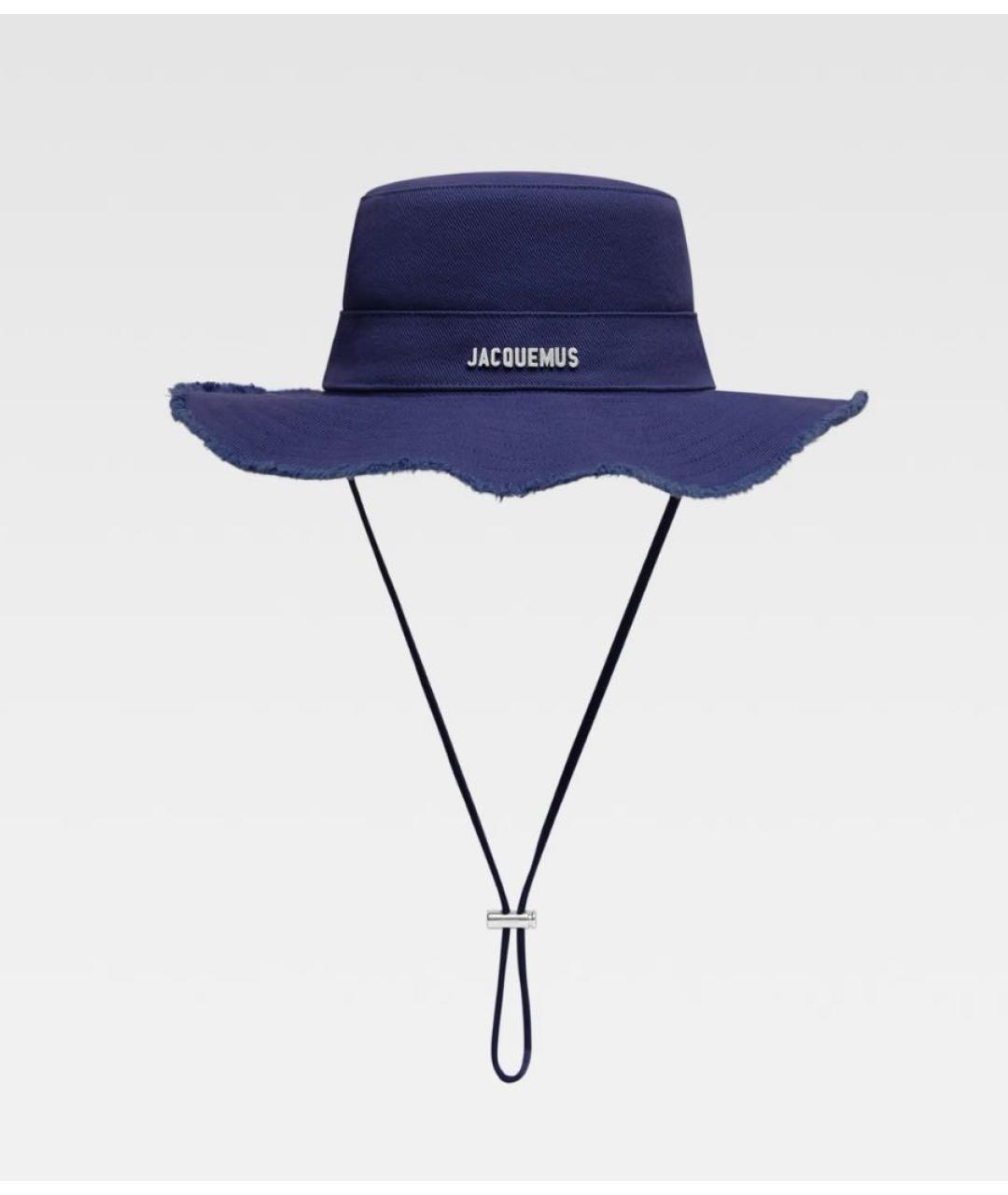 JACQUEMUS Синяя хлопковая шляпа, фото 9