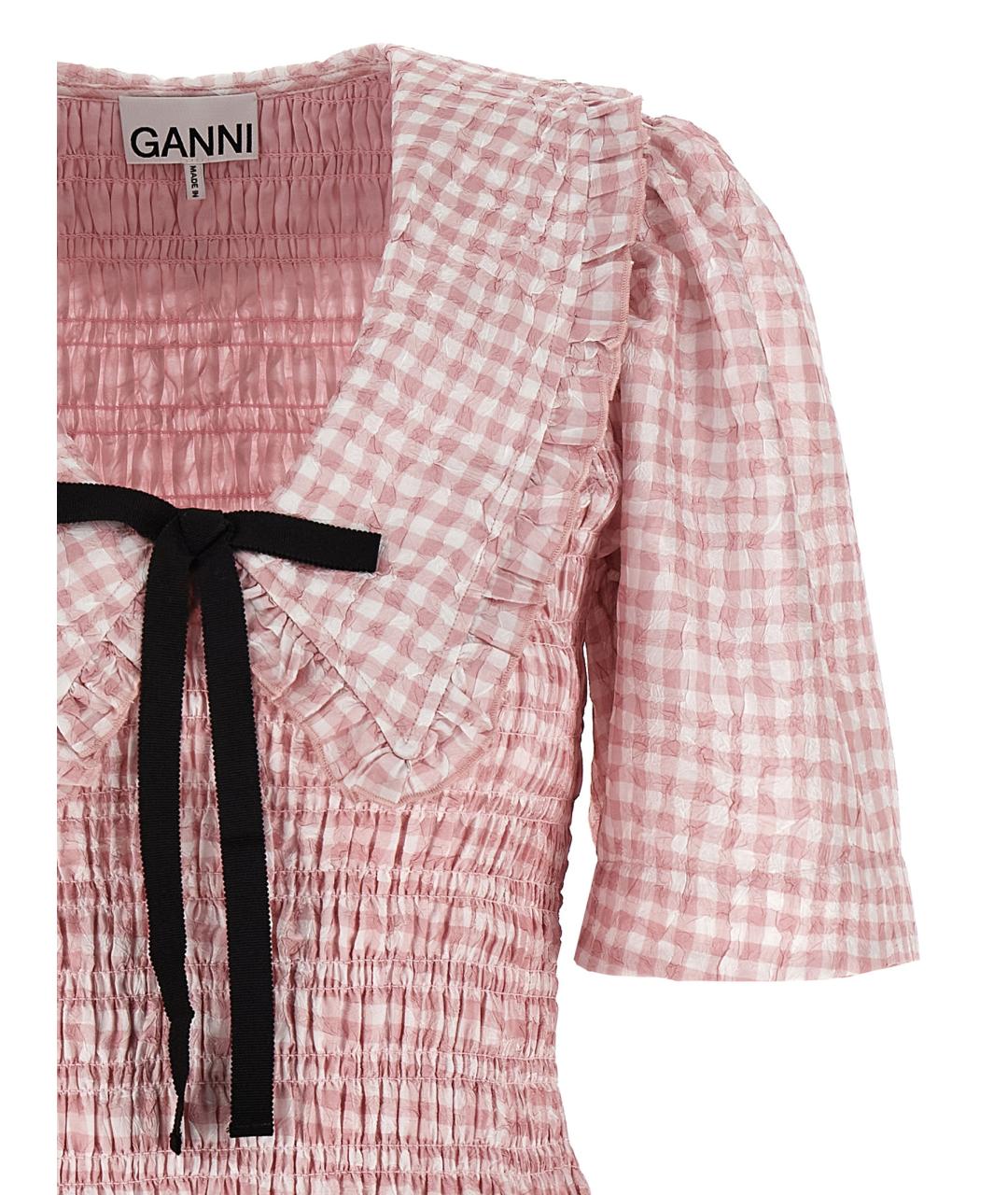 GANNI Розовое платье, фото 3