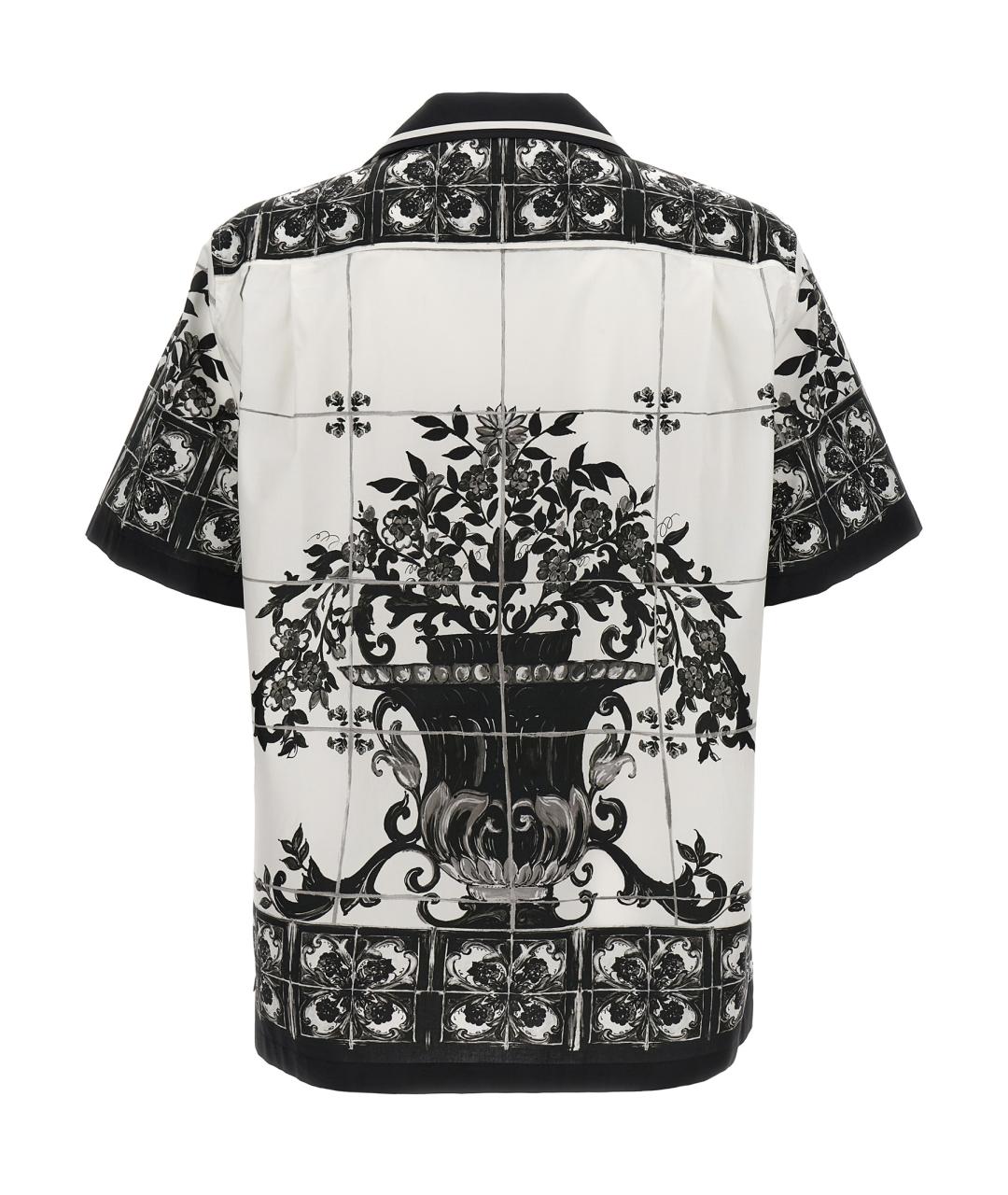 DOLCE&GABBANA Белая хлопковая кэжуал рубашка, фото 2