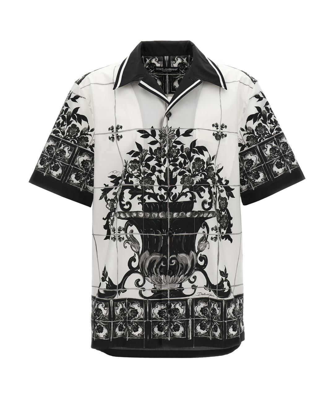 DOLCE&GABBANA Белая хлопковая кэжуал рубашка, фото 1