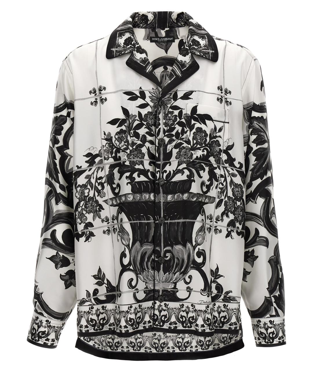 DOLCE&GABBANA Мульти шелковая кэжуал рубашка, фото 1