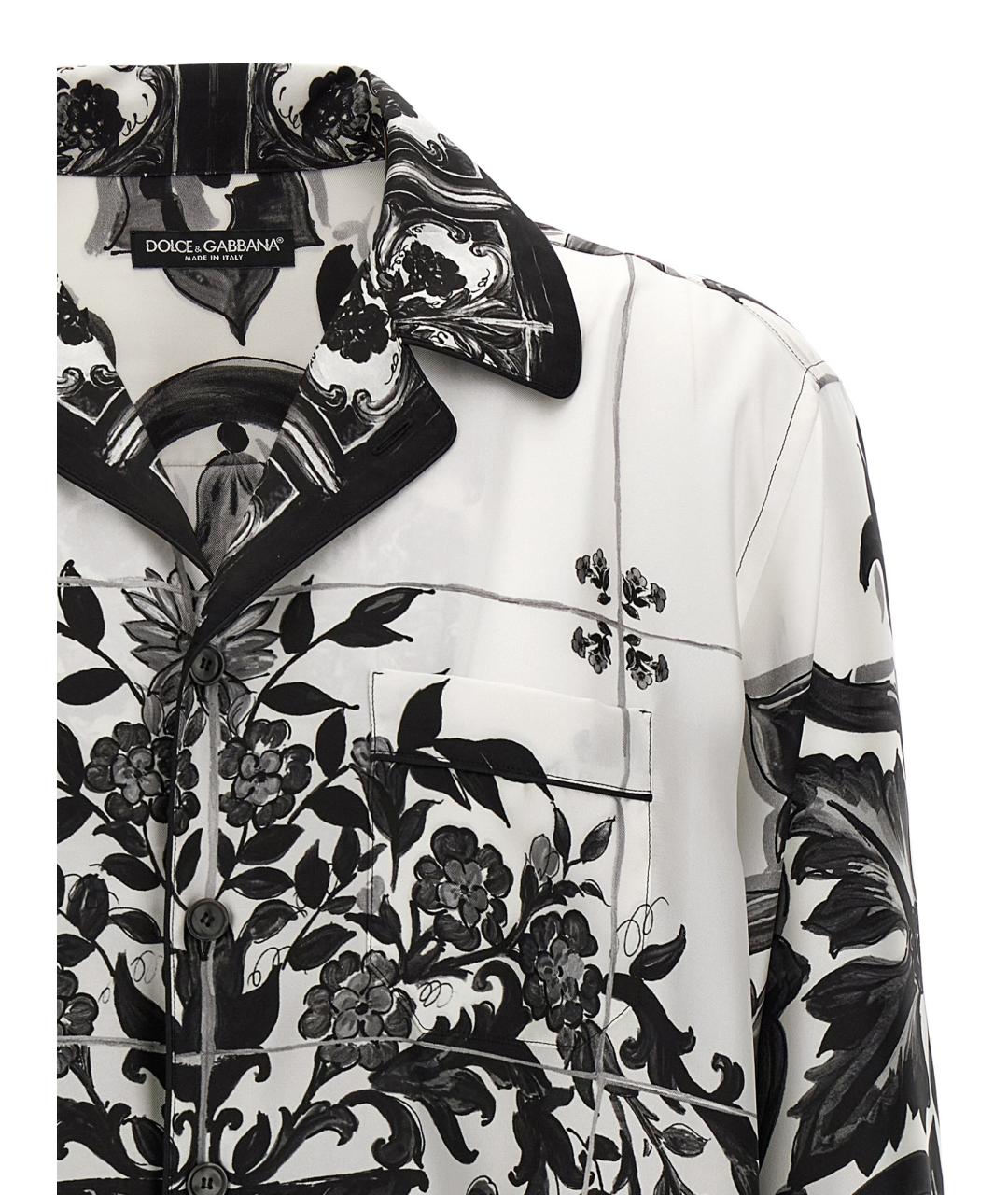 DOLCE&GABBANA Мульти шелковая кэжуал рубашка, фото 3