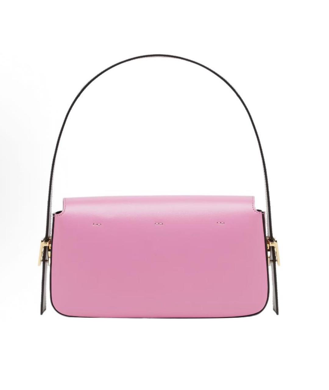 FENDI Розовая кожаная сумка через плечо, фото 4