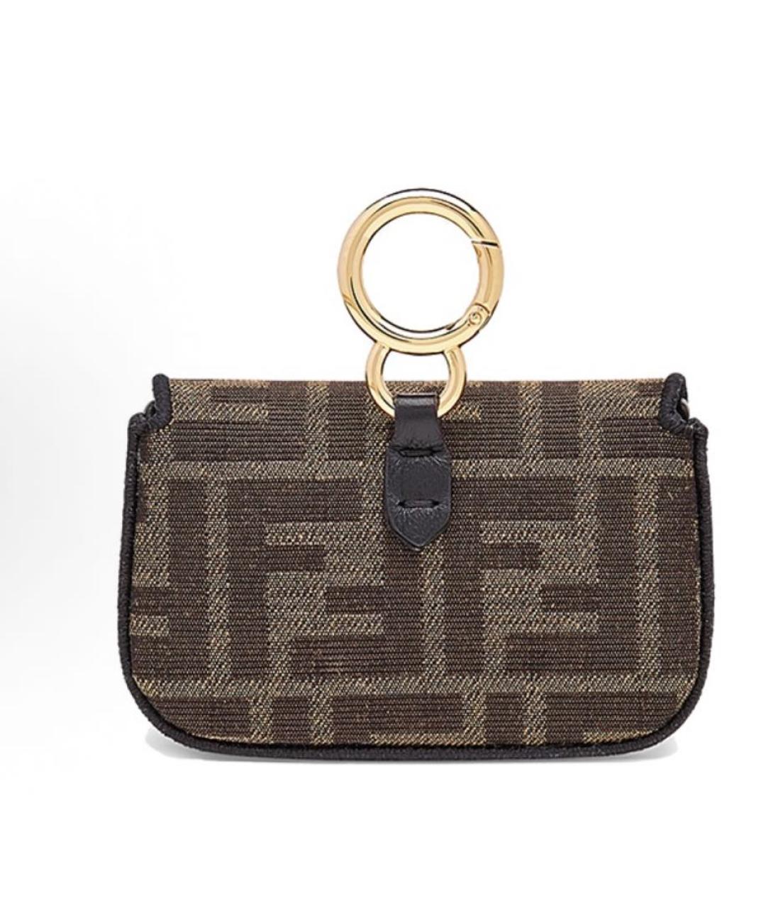 FENDI Коричневая сумка через плечо, фото 4