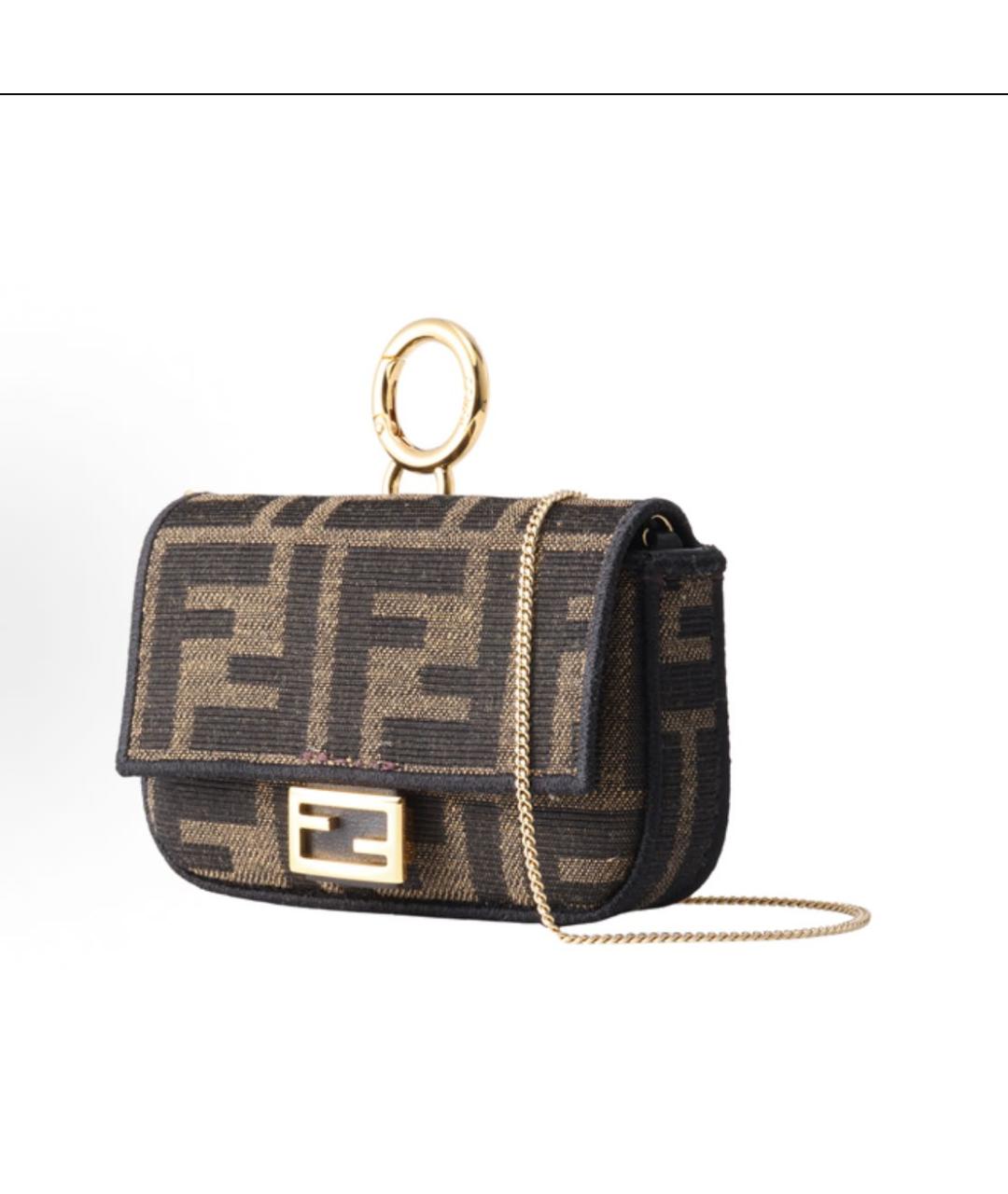FENDI Коричневая сумка через плечо, фото 2