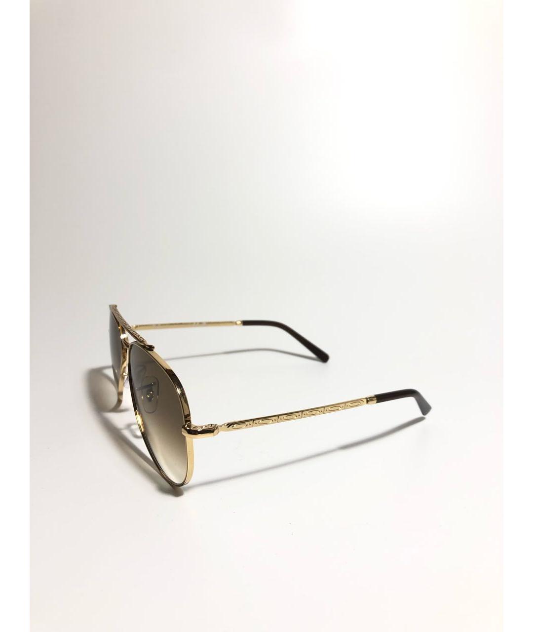 RAY BAN Золотые металлические солнцезащитные очки, фото 2