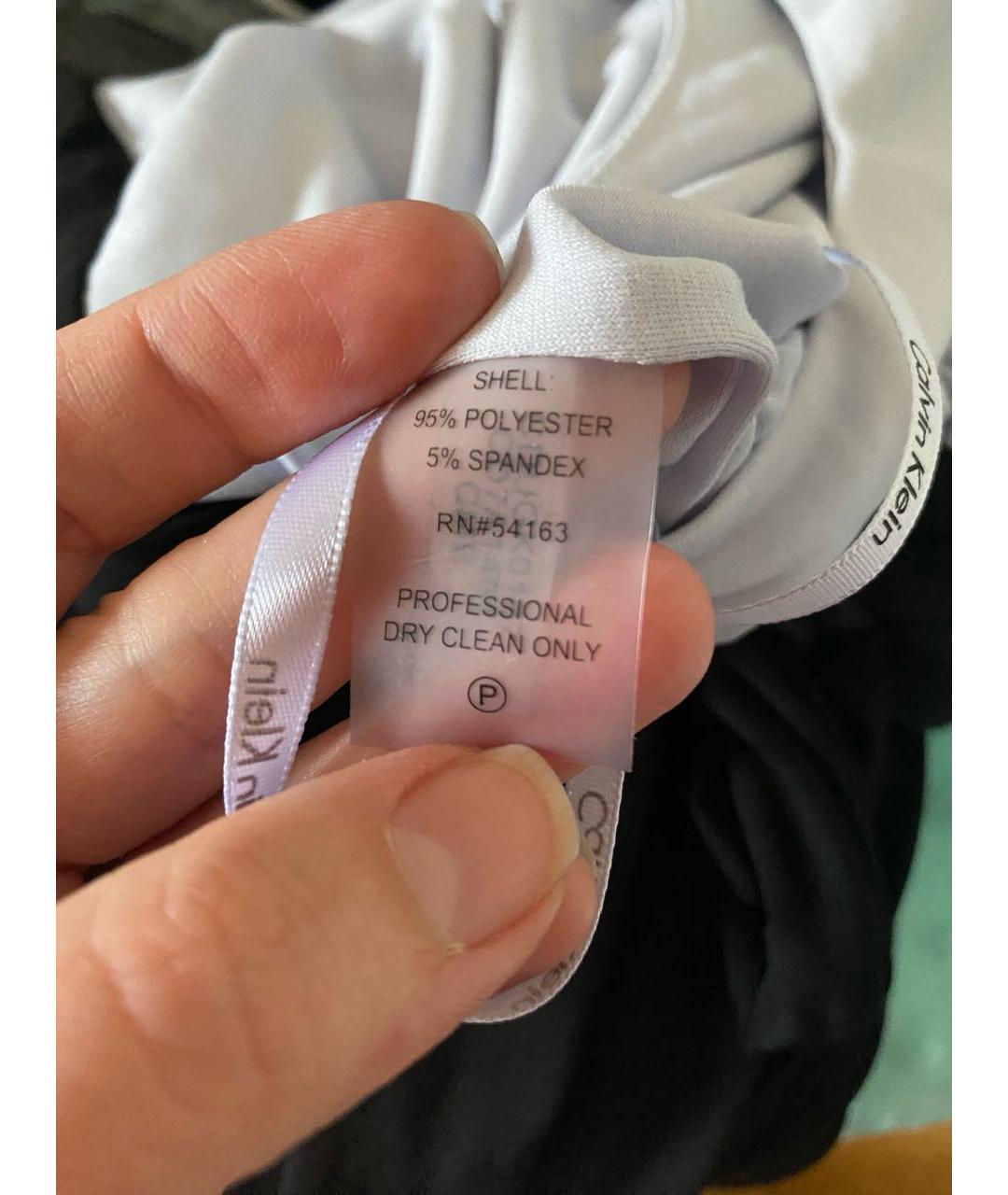 CALVIN KLEIN Черный полиэстеровый комбинезон, фото 7
