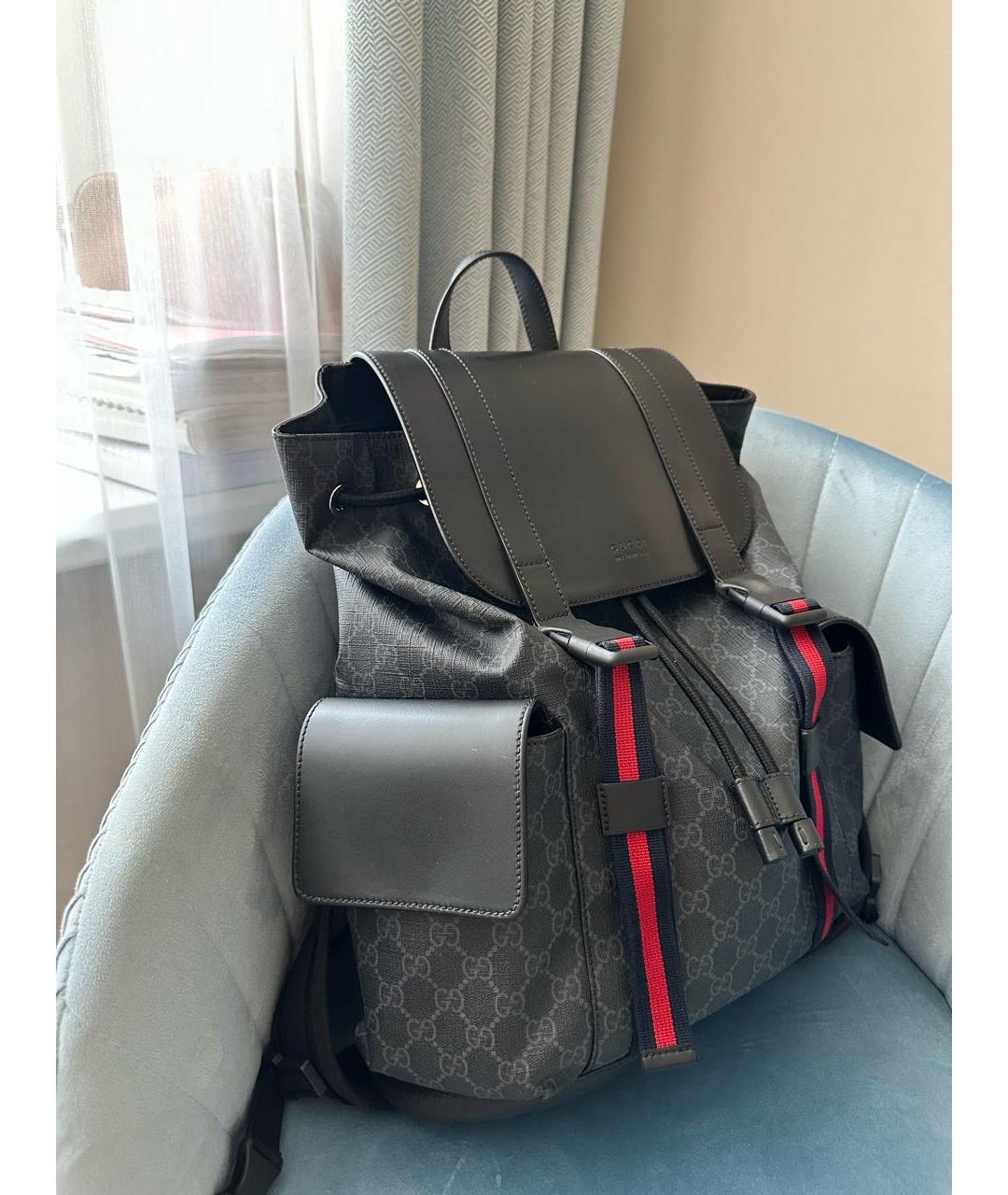 GUCCI Черный рюкзак, фото 2