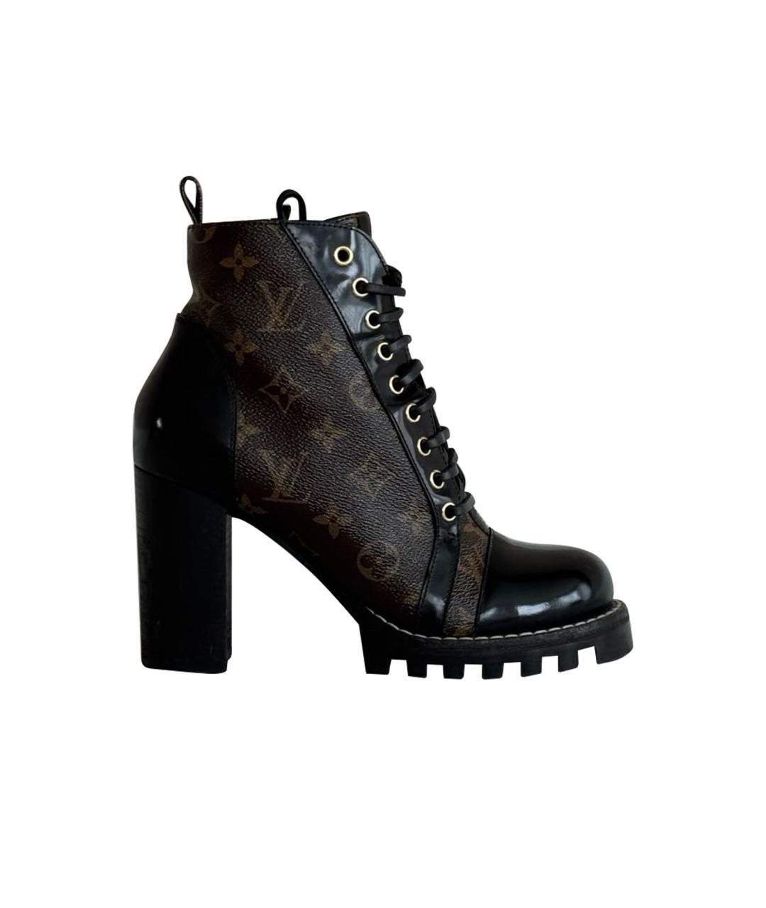 LOUIS VUITTON Коричневые ботильоны, фото 1