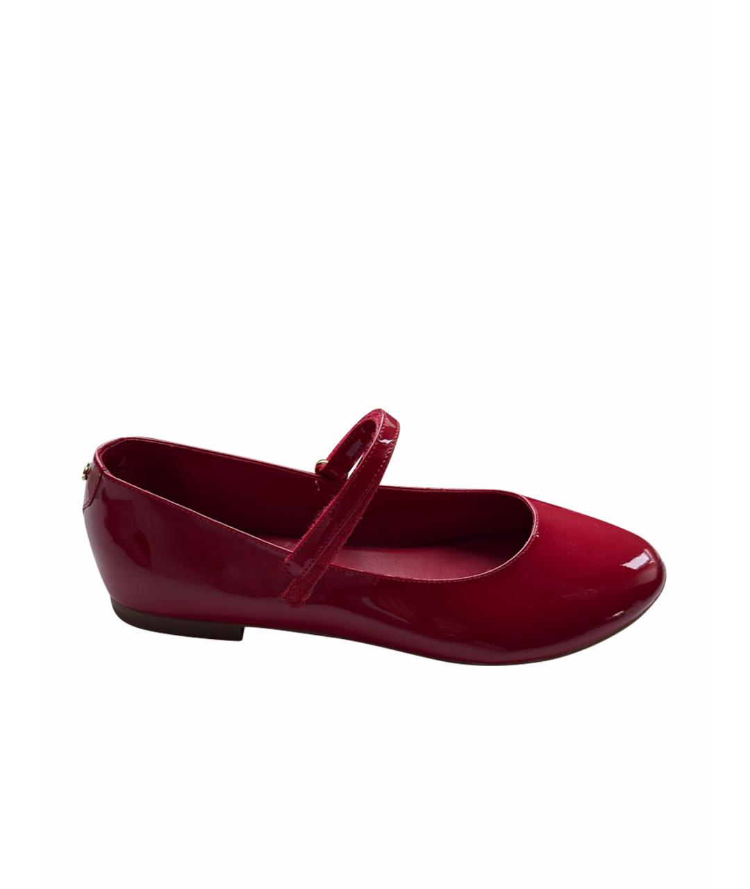 DOLCE&GABBANA Красные балетки, фото 1