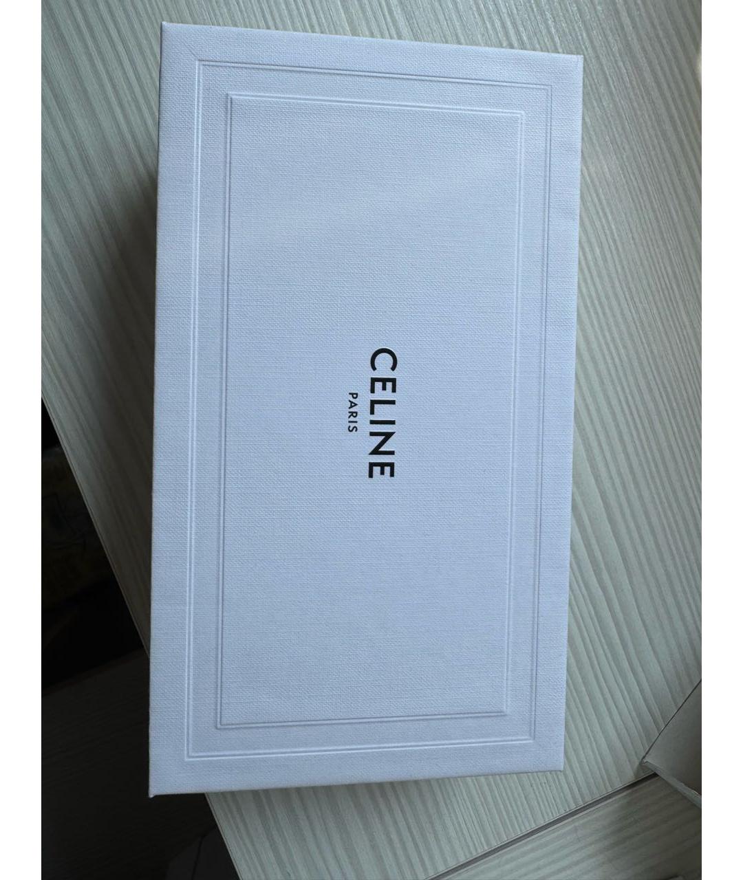 CELINE Серебряные металлические солнцезащитные очки, фото 6