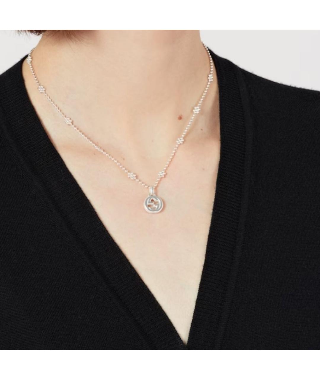 GUCCI Серебряная серебряная подвеска, фото 4