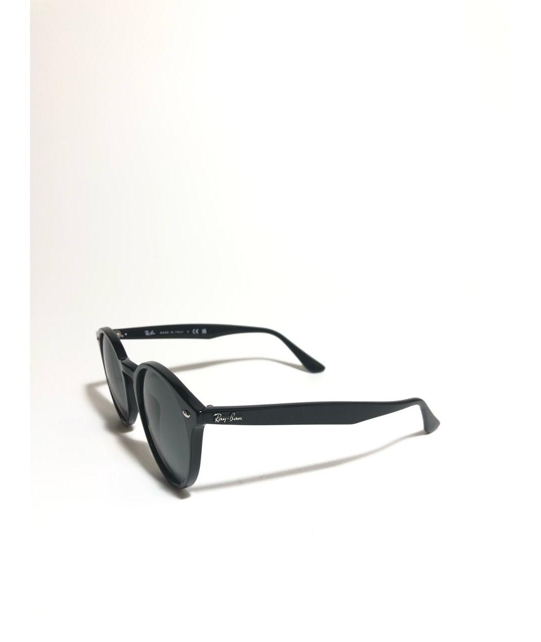 RAY BAN Черные пластиковые солнцезащитные очки, фото 2