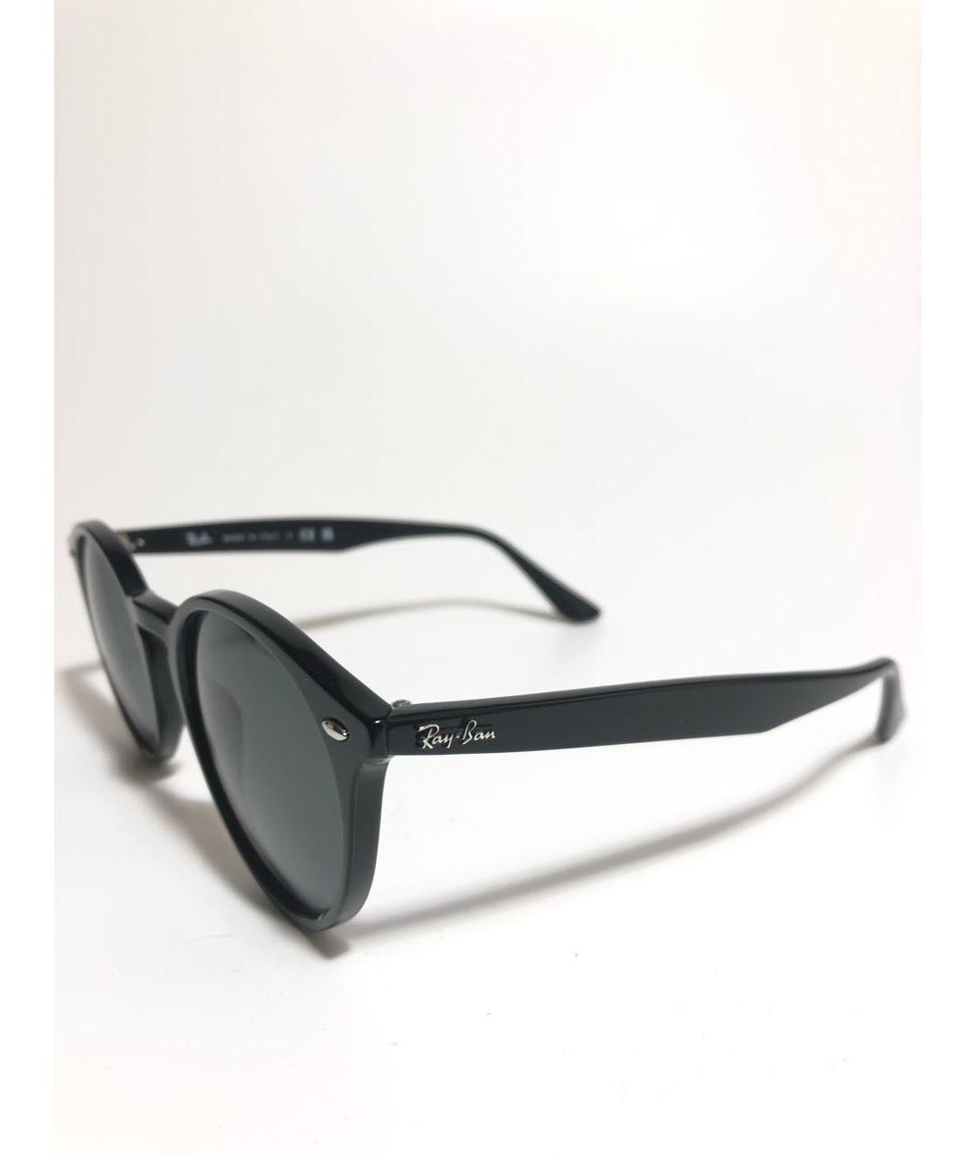 RAY BAN Черные пластиковые солнцезащитные очки, фото 3