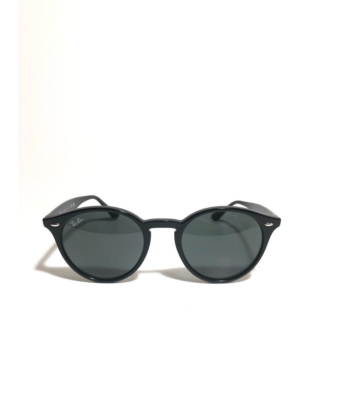 RAY BAN Черные пластиковые солнцезащитные очки, фото 6