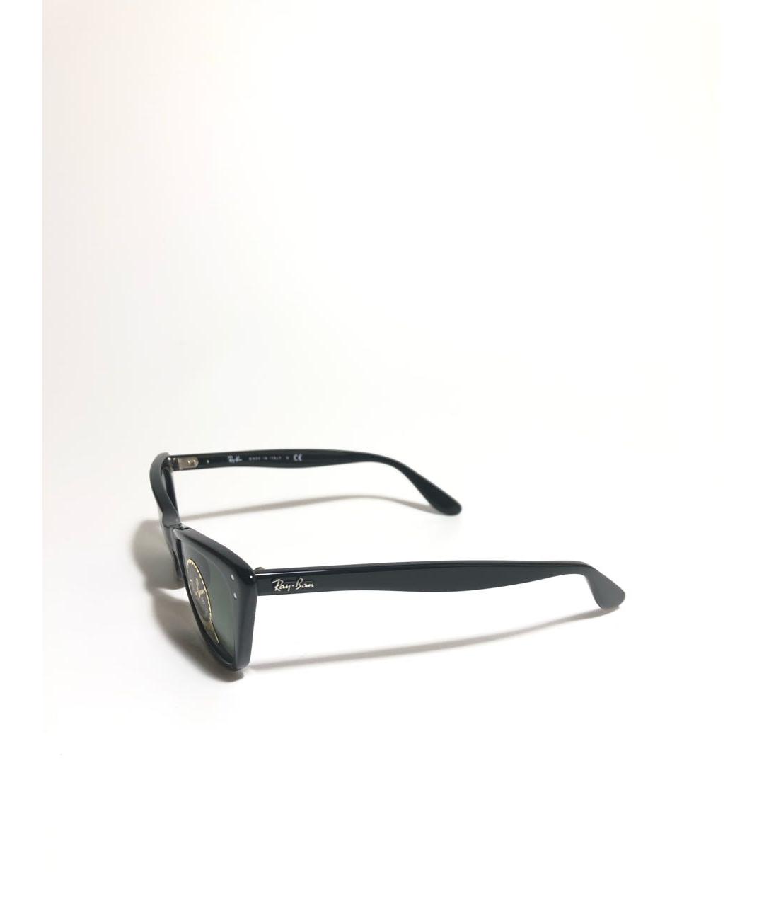 RAY BAN Черные пластиковые солнцезащитные очки, фото 2
