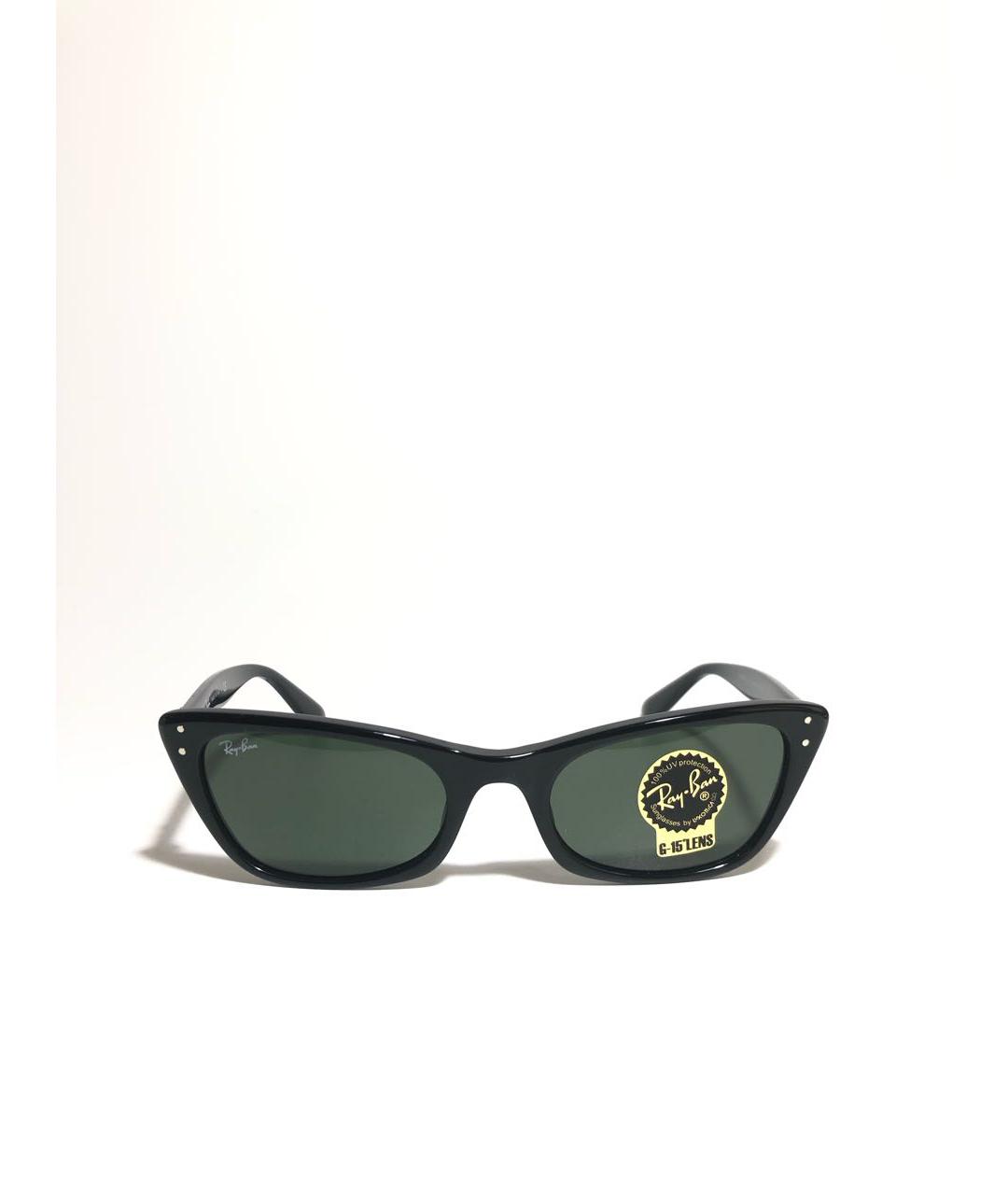 RAY BAN Черные пластиковые солнцезащитные очки, фото 6